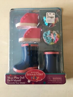 New! Madame Alexander 18 Inch Play Doll Do It Myself Decorate Your Shoes Set Kit - Image 1 of 4