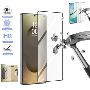 For Samsung Galaxy S25 Ultra/S25+/S25 Tempered Glass Screen Protector (1/2 Pack) - Picture 1 of 17