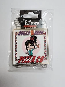 Disney D23 Expo 2022 DSSH DSF Pizza Pin Wreck-it Ralph Vanellope LE 500 New - Imagen 1 de 3