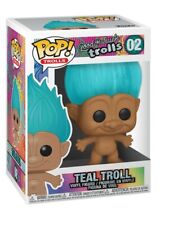 Funko Pop! Teal Troll 02 Good Luck Trolls Collectible Classic +Protector 
