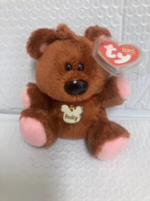 全新 Ty Beanie Baby ❤️ POOKY THE BEAR 5 英寸 GARFIELD PLUSH MWMT's — 第 1/2 张图片