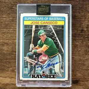 2022 Topps Archives Signature | Jose Canseco On-Card Auto🔥| 1/1!!🔥🔥 - Picture 1 of 2