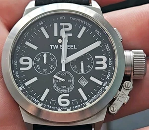 genuine Large tw Steel Canteen chronograph Mens Watch Rare TW6 - Picture 1 of 7