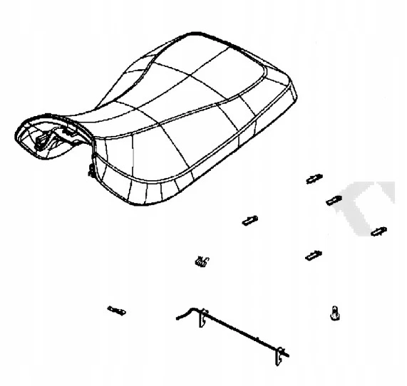 Original Kymco Sitzbank MXU 700I EX EPS IRS 4T T3B - Bild 1 von 1