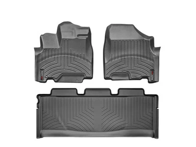Forro de piso WeatherTech para Honda Odyssey 2005-2010 - primera y segunda fila, negro Foto 1 de 4