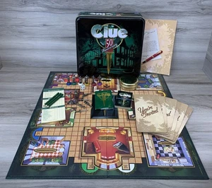 Clue 50th Anniversary Edition Board Game Collector's Tin 1998 Hasbro - Picture 1 of 14