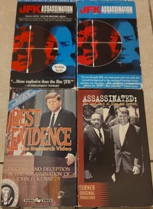 JFK John F. Kennedy Assassination Documentary VHS Lot X4 FT. Jim Garrison Tapes+ - Picture 1 of 9