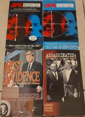 JFK John F. Kennedy Assassination Documentary VHS Lot X4 FT. Jim Garrison Tapes+ - Image 1 of 4