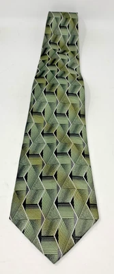 Corbata geométrica Pierre Cardin 100 % seda hecha a mano Foto 1 de 3