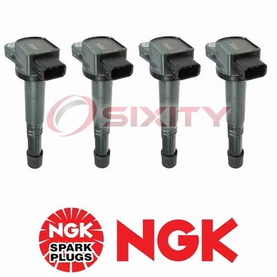 Bobinas de ignição 2.4L L4 2002-2009 6k para Honda CR-V NGK 4 peças - Imagem 1 de 4