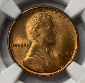 1947 S - Lincoln Wheat Cent - PCGS MS67 RD - Low Pop Exact Coin Imaged - Picture 1 of 4
