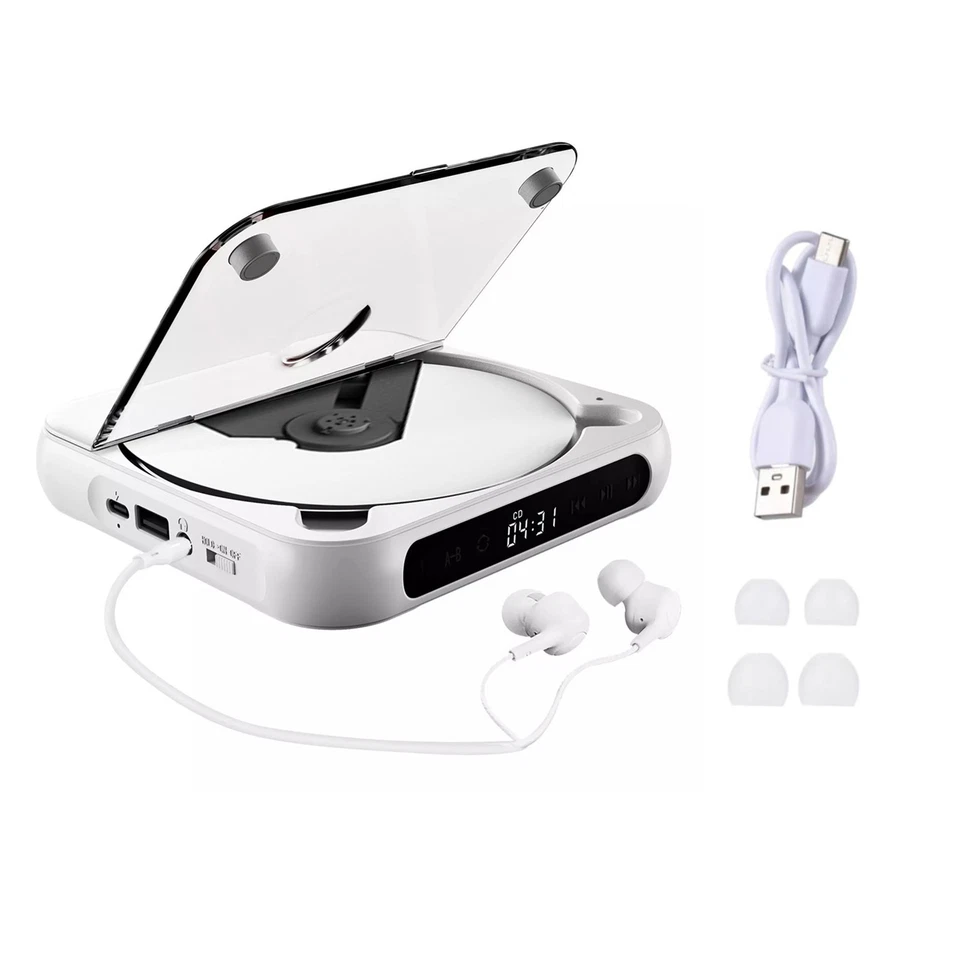 Multi-function CD Player 5V2A BT 5.3 CD/USB/3.5mm AUX Great Choice For Learning - Image 1 of 4