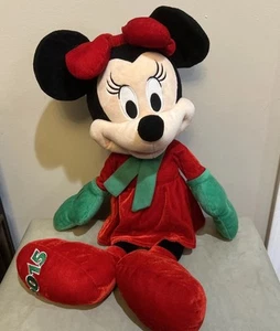 Disney-Minnie Mouse 20" Plush Doll Red Dress  by Just Play Year 2015 Holiday Toy - Picture 1 of 11