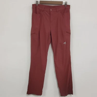 Calça de caminhada Eddie Bauer feminina primeira ascensão tamanho 8 vermelha trilhas de acampamento ao ar livre - Imagem 1 de 4