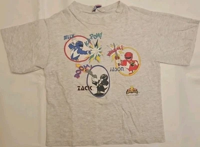 Camiseta De Colección Mighty Morphin Power Ranger Juvenil Talla XL Niños 1994 Saban Stain Foto 1 de 4