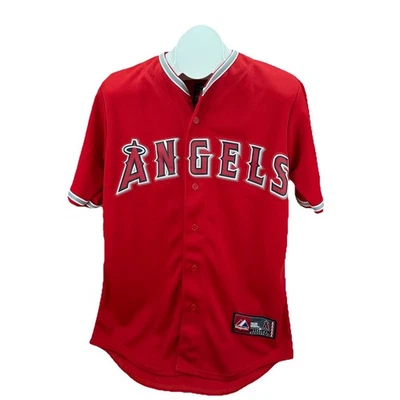 Camiseta de beisebol Albert Pujols Los Angeles Angels Majestic tamanho pequeno liga principal de beisebol - Imagem 1 de 4