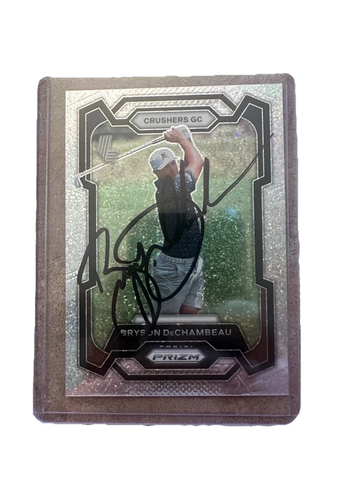 Signed 2024-2025 Bryson Dechambeau LIV Golf Panini Prizm #/299 Card - Image 1 of 2