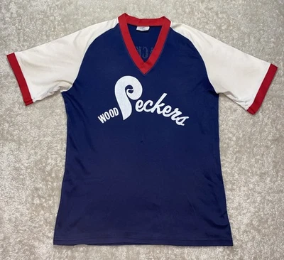 70s Vintage Baseball Beer League Jersey Woodpeckers’ Size Large - Image 1 of 4