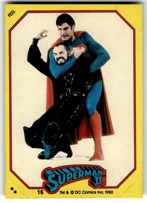 1980 Topps Superman II Sticker Card #16 (Zod choke-hold) - Image 1 of 4