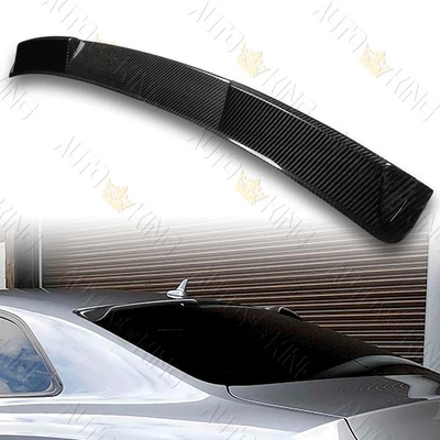 FIT 08-16 AUDI A5 S5 RS5 COUPE REAL CARBON FIBER REAR WINDOW ROOF VISOR SPOILER - Image 1 of 4