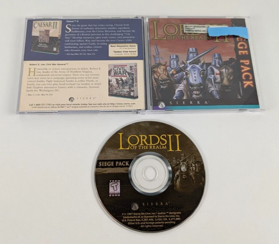 Lords of the Realm II Siege Pack PC Sierra 1997 - Image 1 of 1