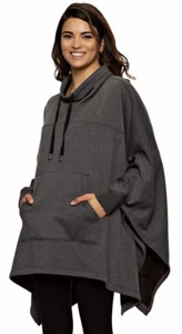 Felina, lässiges warmes Poncho-Sweatshirt mit Fleecefutter | OSFM | (Farbe wählbar) - Bild 1 von 6