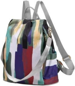 Zaino Da Donna Borsa, Antifurto in Nylon Da Donna Borsa, 2 In1 Impermeabile Zain - Foto 1 di 12