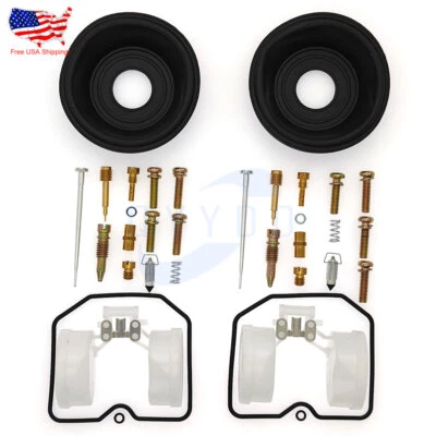 For KAWASAKI EX250 Ninja 250R 2001-2012 2X Carburetor Repair Kit Diaphragm Float - Image 1 of 4