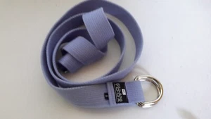 Wai Lana Yoga Strap with D-Ring Buckles 6 Foot x 1.5 in Width Lilac Pre-owned - Picture 1 of 5