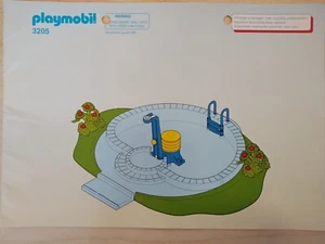 Playmobil Bauanleitung 3205 Swimmingpool , A5 , 8 Seiten - Bild 1 von 1