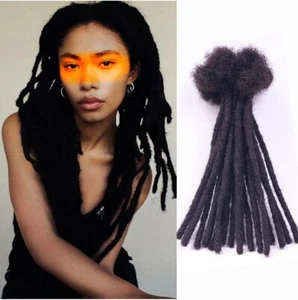 AUTYBEI 0.4cm 6 inch 30 Strands Loc Extensions Human Hair Dreadlock Extension... - Picture 1 of 6