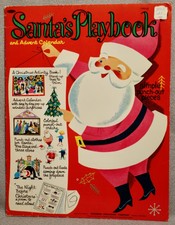 1964 SANTA’S PLAYBOOK CHRISTMAS Paper Doll Book - WHITMAN - RARE UNUSED ORIGINAL