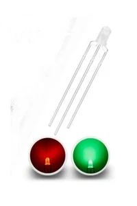 Lámpara Indicadora Bicolor Cátodo Común LED Difuso Rojo y Verde 3V 20 mA - Imagen 1 de 5