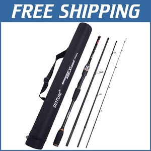 Lightweight Travel Fishing Rod Set - 8ft, Carbon Fiber for Saltwater Adventures - Picture 1 of 8