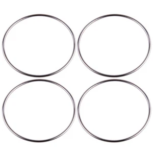 4X Chinesische Zauber Ringe Verbindung Ringe magnetisch Bühnentrick Partei Show - Bild 1 von 2