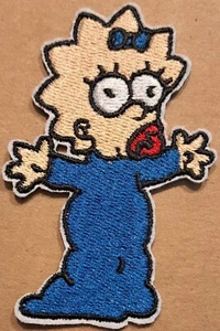 Gestickter Bügelbild Patch Maggie Simpson aus The Simpsons - Bild 1 von 1