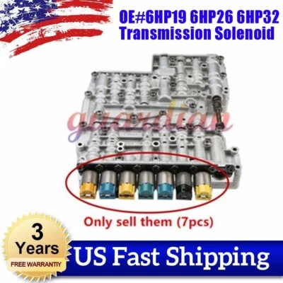 7x 6HP19 6HP26 6HP32 TRANSMISSION SOLENOID KIT For BMW 323i 325i 328i 335d 335i - Imagem 1 de 4