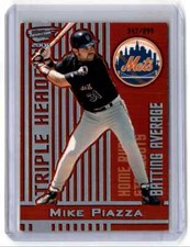2000 Pacific Revolution Triple Header Mike Piazza 347/899 New York Mets #7