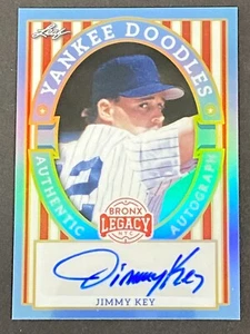JIMMY KEY 2024 LEAF BRONX LEGACY YANKEE DOODLES AUTO #ed 1/3 - Picture 1 of 10