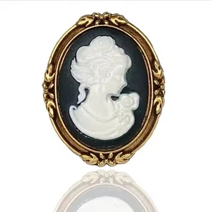 Broche retrato cabeza reina estilo moda retro para mujer estilo antiguo vintage - Imagen 1 de 5