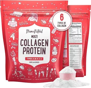 Proteína en polvo multi colágeno tipo I II III IV V X - sin sabor e hidrolizada 16 OZ - Imagen 1 de 5