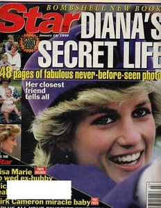 STAR January 19 1999 Princess Diana Special Double Issue 48 Pages of Rare Photos - Picture 1 of 3