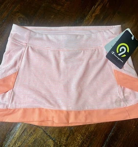 Champion girls tennis skirt skort size 6-6x Striped Peach - Picture 1 of 5