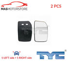 Rear View Mirror Glass Pair Lhd Only Tyc 310-0085-1 2pcs P For Ford Transit