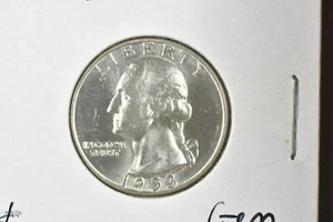 Cuarto de cuarto Washington 1953-D ~ gema bu sin circular ~ ¡brillo! Moneda 90% plata de Estados Unidos - Imagen 1 de 2