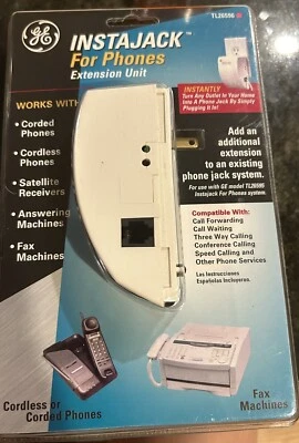 GE INSTAJACK For Phones Extension Unit Model TL26596 New In Package - Image 1 of 3