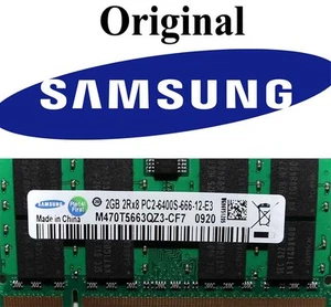 2 X 2GB DDR2 Ram (4GB) IBM Lenovo T60 und andere Arbeitsspeicher SAMSUNG**NEU - Bild 1 von 1