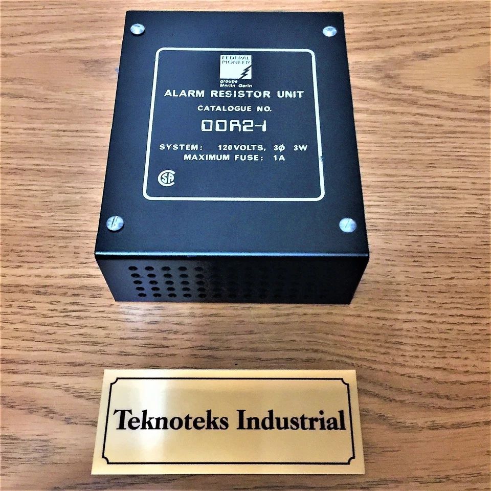 FEDERAL PIONEER DDR2-1  /  155-156B REV 1 /  120V 3PH 3W ALARM RESISTOR UNIT - Image 1 of 4