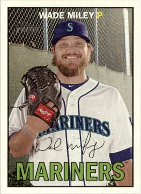 2016 Topps Heritage #116 Wade Miley - NM - Image 1 of 2