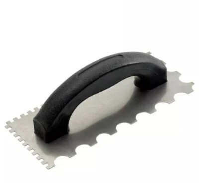 MacAllister Wall/Floor Tile Adhesive Trowel Curved & Square Notchs 230mm x 100mm - Image 1 of 4